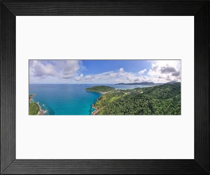 Framed Print : Aerial view drone shot Amazing panorama phuket island Framed Print : Aerial view drone shot Amazing panorama phuket island