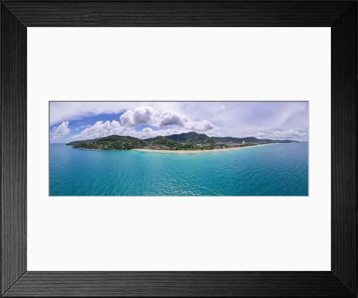 Framed Print : Aerial view drone shot Amazing panorama phuket island Framed Print : Aerial view drone shot Amazing panorama phuket island