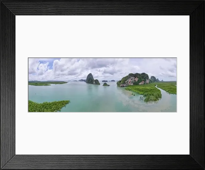 Framed Print : Aerial view drone shot of beautiful nature landscape forest in the sunny day Framed Print : Aerial view drone shot of beautiful nature landscape forest in the sunny day