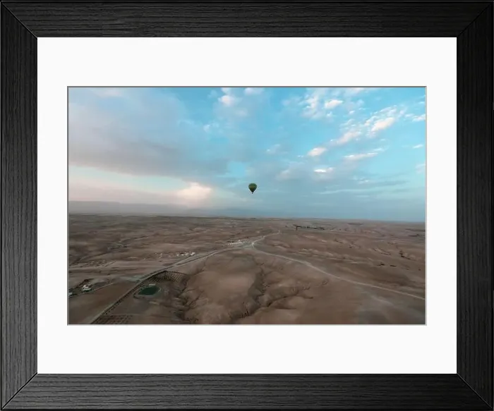 Framed Print : Hot Air Balloon Against Sky During Sunrise Framed Print : Hot Air Balloon Against Sky During Sunrise