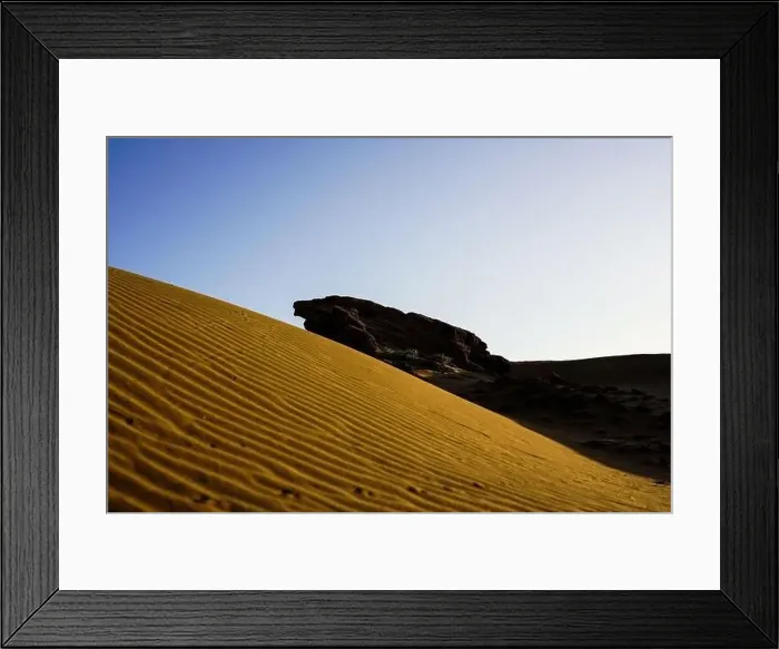 Framed Print : Sand dunes in the desert, Morocco Framed Print : Sand dunes in the desert, Morocco