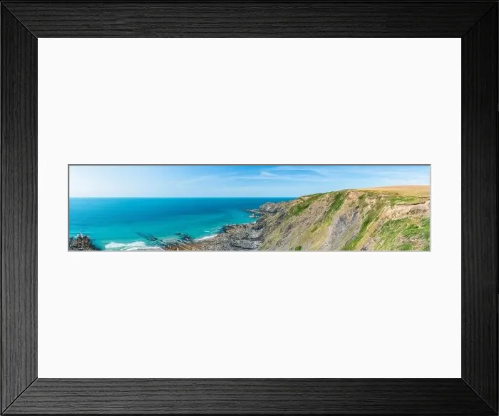 Framed Print : Caunter Beach and Cliffs from a drone Framed Print : Caunter Beach and Cliffs from a drone