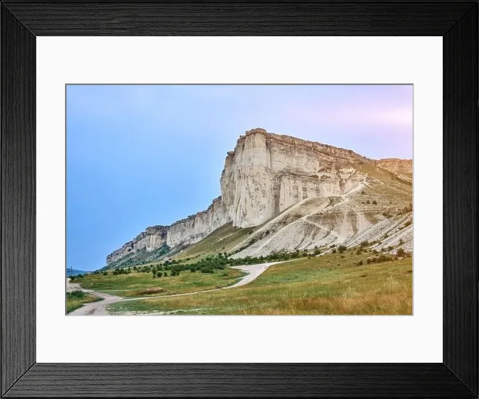 Framed Print : view of the white rock on a sunny day Framed Print : view of the white rock on a sunny day