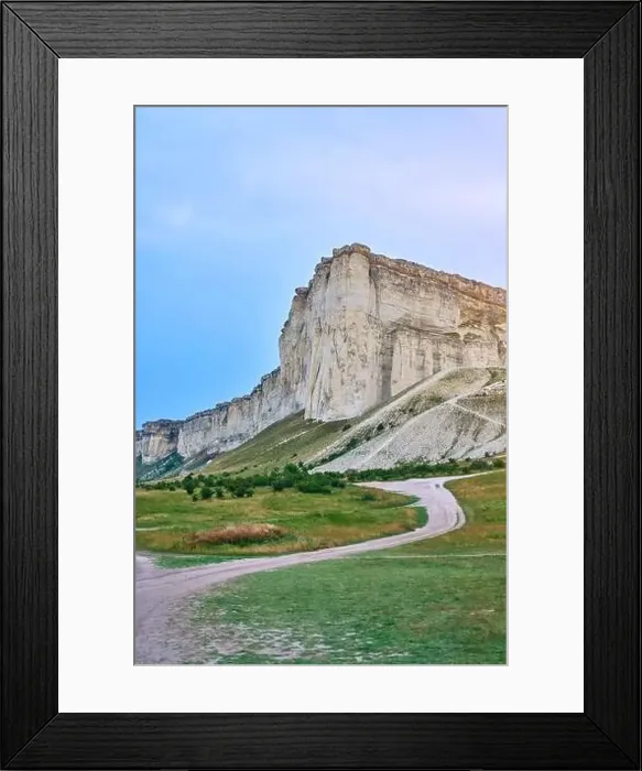 Framed Print : view of the white rock on a sunny day Framed Print : view of the white rock on a sunny day