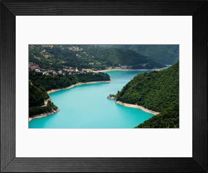 Framed Print : Canyon lake Piva, Montenegro Framed Print : Canyon lake Piva, Montenegro