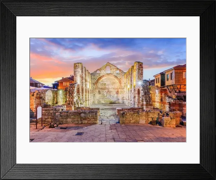 Framed Print : Nessebar (Nesebar), Bulgaria. The Ancient City of Nessebar, Church of St. Sophia. Black Sea Coast, Burgas Framed Print : Nessebar (Nesebar), Bulgaria. The Ancient City of Nessebar, Church of St. Sophia. Black Sea Coast, Burgas