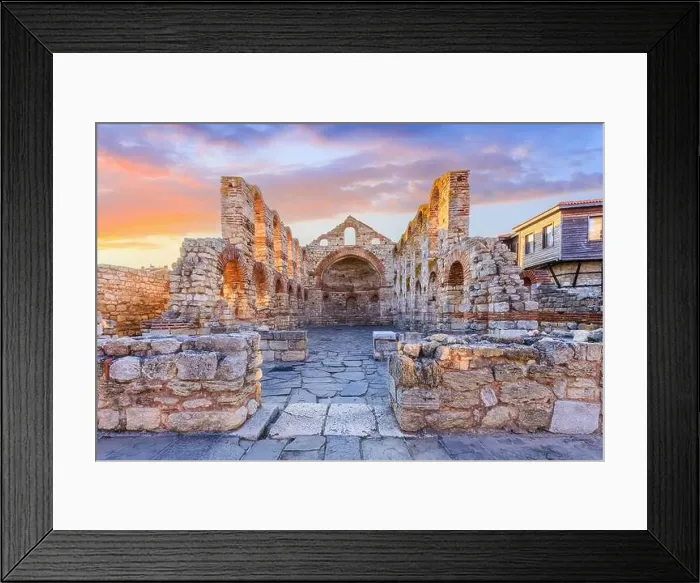 Framed Print : Nessebar (Nesebar), Bulgaria. The Ancient City of Nessebar, Church of St. Sophia. Black Sea Coast, Burgas Framed Print : Nessebar (Nesebar), Bulgaria. The Ancient City of Nessebar, Church of St. Sophia. Black Sea Coast, Burgas