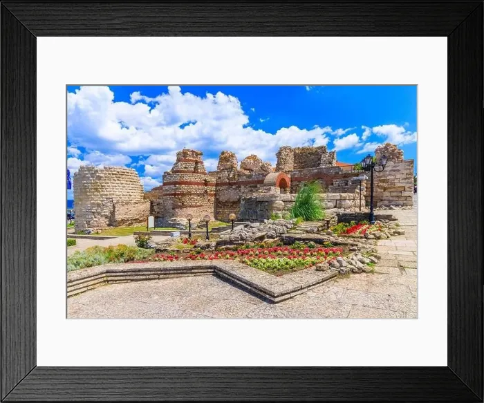 Framed Print : Nessebar (Nesebar), Bulgaria. Fortifications at the entrance of the Ancient City. Black Sea Coast, Burgas Framed Print : Nessebar (Nesebar), Bulgaria. Fortifications at the entrance of the Ancient City. Black Sea Coast, Burgas