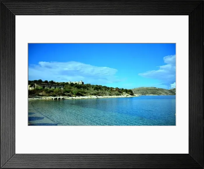 Framed Print : Crystal clear waters with sandy beaches and secluded bays Framed Print : Crystal clear waters with sandy beaches and secluded bays