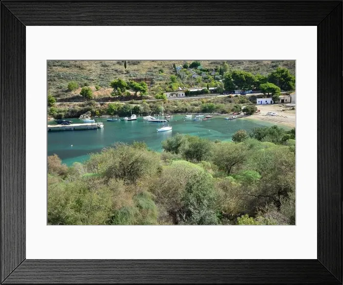 Framed Print : Crystal clear waters with sandy beaches and secluded bays Framed Print : Crystal clear waters with sandy beaches and secluded bays