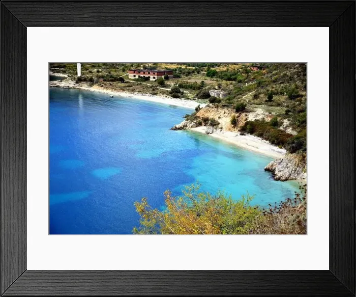 Framed Print : Crystal clear waters with sandy beaches and secluded bays Framed Print : Crystal clear waters with sandy beaches and secluded bays