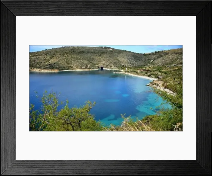 Framed Print : Crystal clear waters with sandy beaches and secluded bays Framed Print : Crystal clear waters with sandy beaches and secluded bays