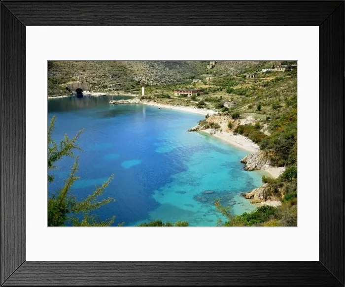 Framed Print : Crystal clear waters with sandy beaches and secluded bays Framed Print : Crystal clear waters with sandy beaches and secluded bays