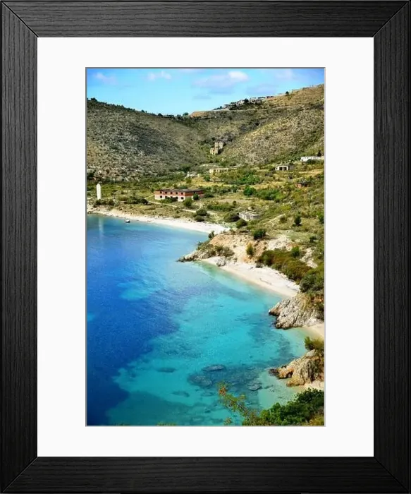Framed Print : Crystal clear waters with sandy beaches and secluded bays Framed Print : Crystal clear waters with sandy beaches and secluded bays