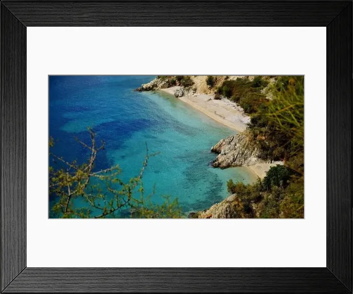 Framed Print : Crystal clear waters with sandy beaches and secluded bays Framed Print : Crystal clear waters with sandy beaches and secluded bays
