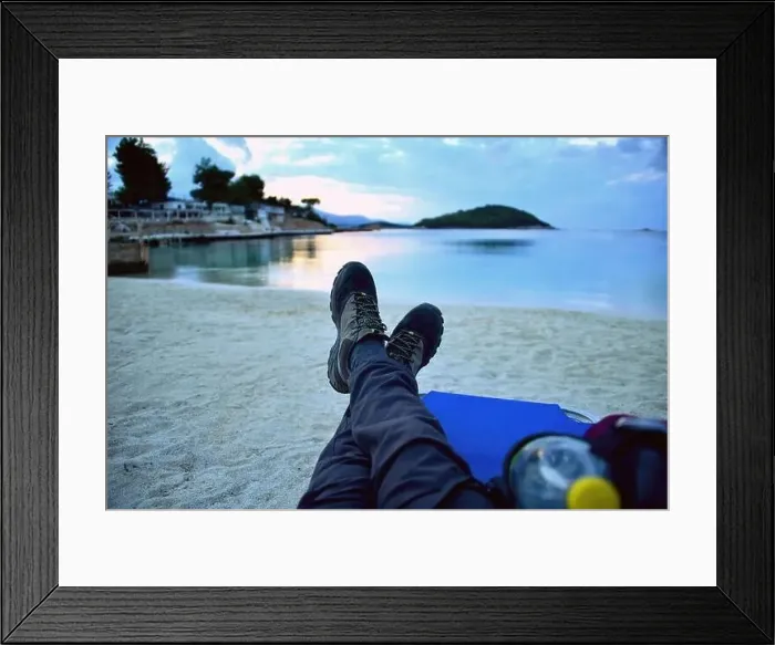 Framed Print : Crystal clear waters with sandy beaches and secluded bays Framed Print : Crystal clear waters with sandy beaches and secluded bays
