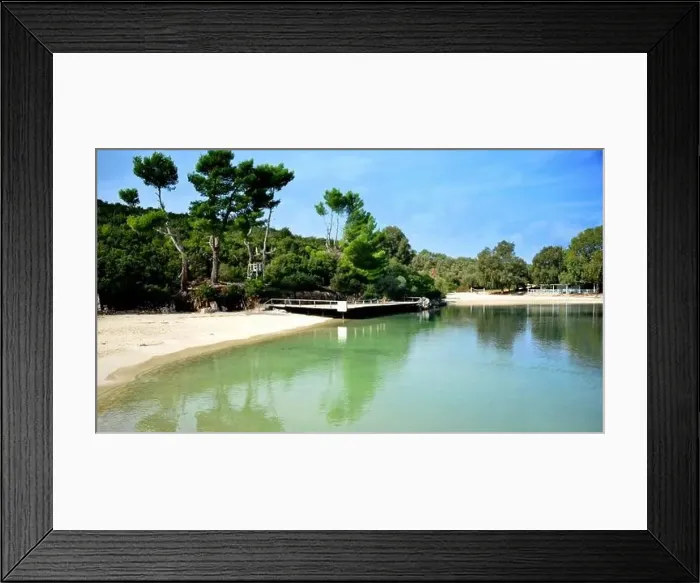 Framed Print : Crystal clear waters with sandy beaches and secluded bays Framed Print : Crystal clear waters with sandy beaches and secluded bays