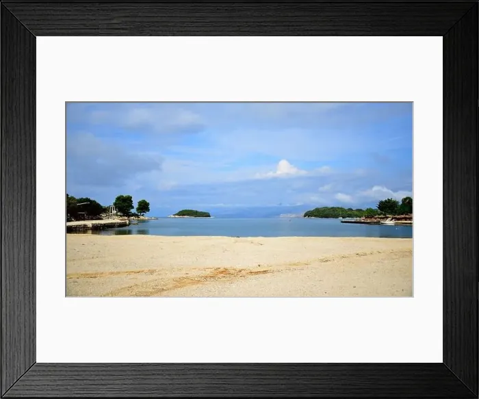 Framed Print : Crystal clear waters with sandy beaches and secluded bays Framed Print : Crystal clear waters with sandy beaches and secluded bays