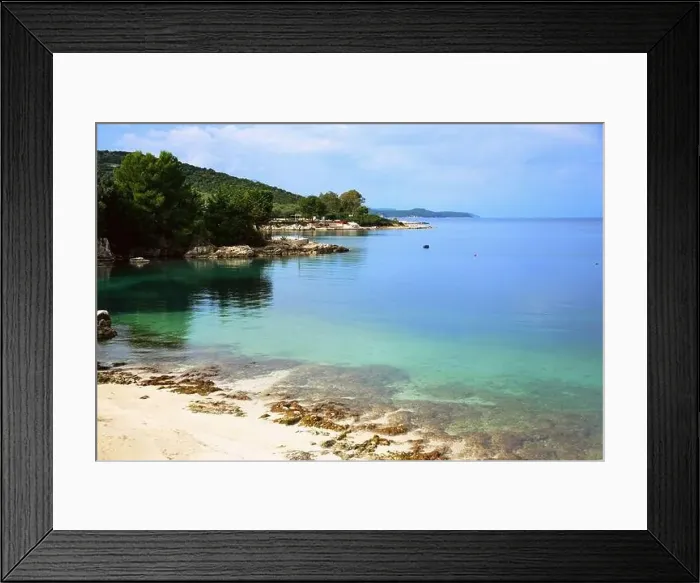 Framed Print : Crystal clear waters with sandy beaches and secluded bays Framed Print : Crystal clear waters with sandy beaches and secluded bays