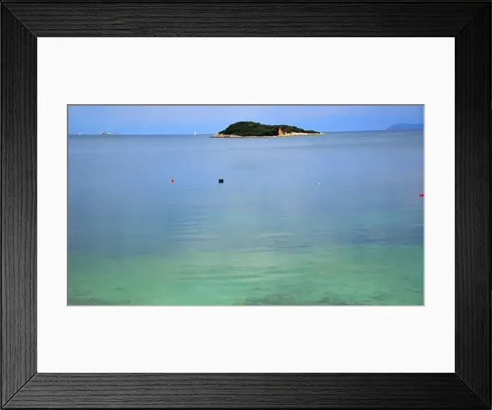 Framed Print : Crystal clear waters with sandy beaches and secluded bays Framed Print : Crystal clear waters with sandy beaches and secluded bays