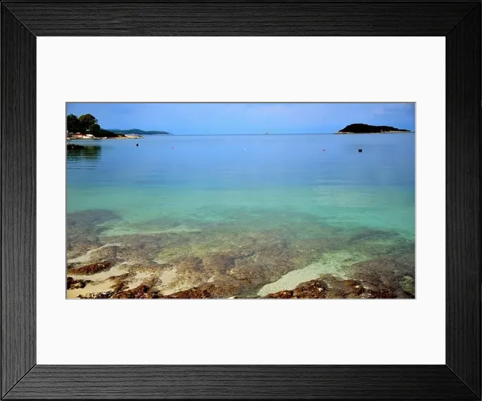 Framed Print : Crystal clear waters with sandy beaches and secluded bays Framed Print : Crystal clear waters with sandy beaches and secluded bays