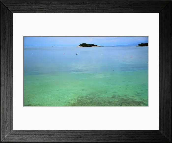 Framed Print : Crystal clear waters with sandy beaches and secluded bays Framed Print : Crystal clear waters with sandy beaches and secluded bays