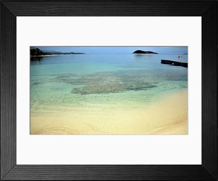Framed Print : Crystal clear waters with sandy beaches and secluded bays Framed Print : Crystal clear waters with sandy beaches and secluded bays