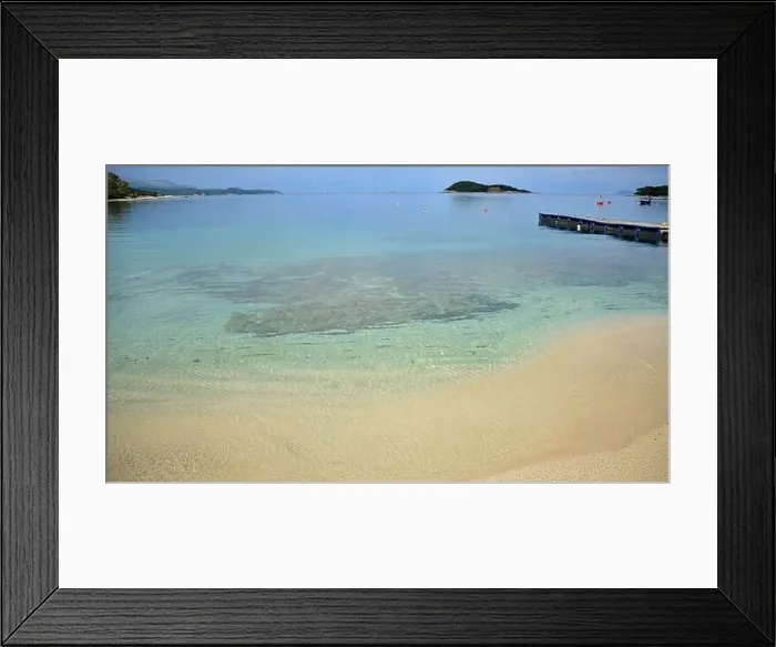 Framed Print : Crystal clear waters with sandy beaches and secluded bays Framed Print : Crystal clear waters with sandy beaches and secluded bays