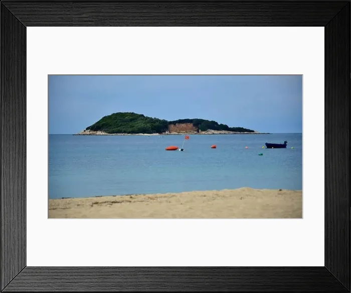 Framed Print : Crystal clear waters with sandy beaches and secluded bays Framed Print : Crystal clear waters with sandy beaches and secluded bays