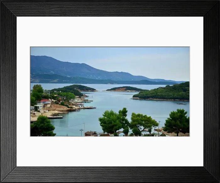 Framed Print : Crystal clear waters with sandy beaches and secluded bays Framed Print : Crystal clear waters with sandy beaches and secluded bays