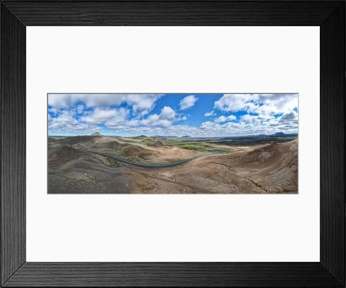 Framed Print : Rural landscape near lake Myvatn on Iceland Framed Print : Rural landscape near lake Myvatn on Iceland