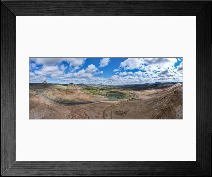 Framed Print : Rural landscape near lake Myvatn on Iceland Framed Print : Rural landscape near lake Myvatn on Iceland