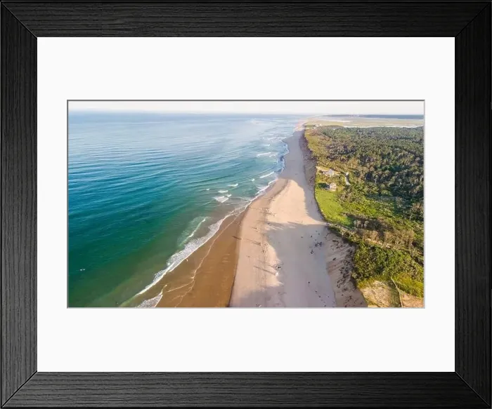 Framed Print : Nauset Beach with Nauset Light, aerial view Framed Print : Nauset Beach with Nauset Light, aerial view