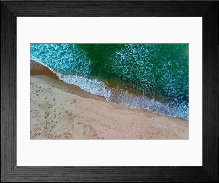 Framed Print : Nauset Beach with Nauset Light, aerial view Framed Print : Nauset Beach with Nauset Light, aerial view