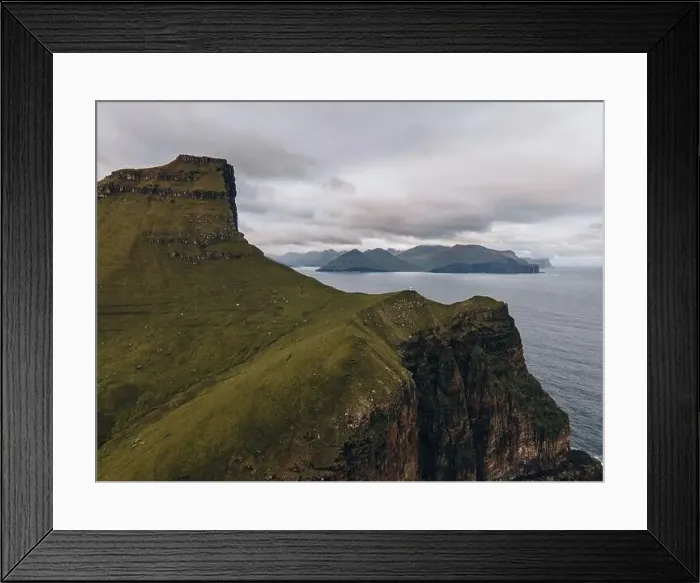 Framed Print : Trøllanes Landscape on the island of Kalsoy in the Faroe Islands Framed Print : Trøllanes Landscape on the island of Kalsoy in the Faroe Islands