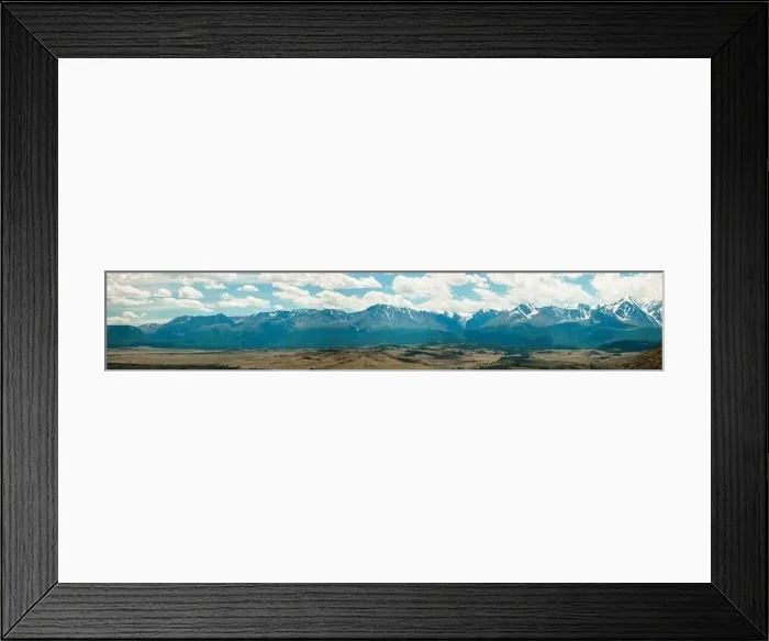 Framed Print : Landscape of mountains in summer. Panorama Framed Print : Landscape of mountains in summer. Panorama