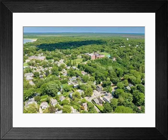 Framed Print : Aerial view of Pierson High school and area Framed Print : Aerial view of Pierson High school and area
