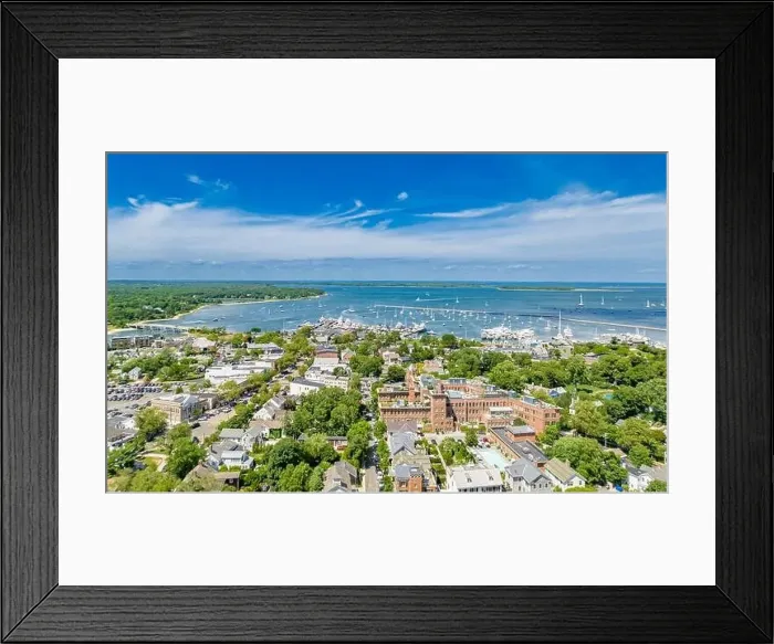 Framed Print : Aerial view of Sag Harbor, NY Framed Print : Aerial view of Sag Harbor, NY