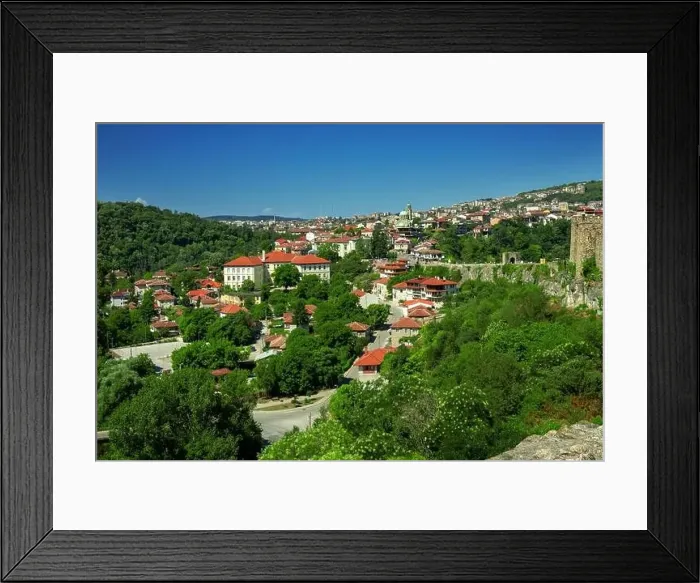 Framed Print : View of the city of Veliko Tarnovo. Bulgaria Framed Print : View of the city of Veliko Tarnovo. Bulgaria