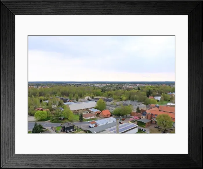 Framed Print : Arial Photo of the landscape in Germany in Eberswalde, Brandenburg (from Finow Tower) Framed Print : Arial Photo of the landscape in Germany in Eberswalde, Brandenburg (from Finow Tower)