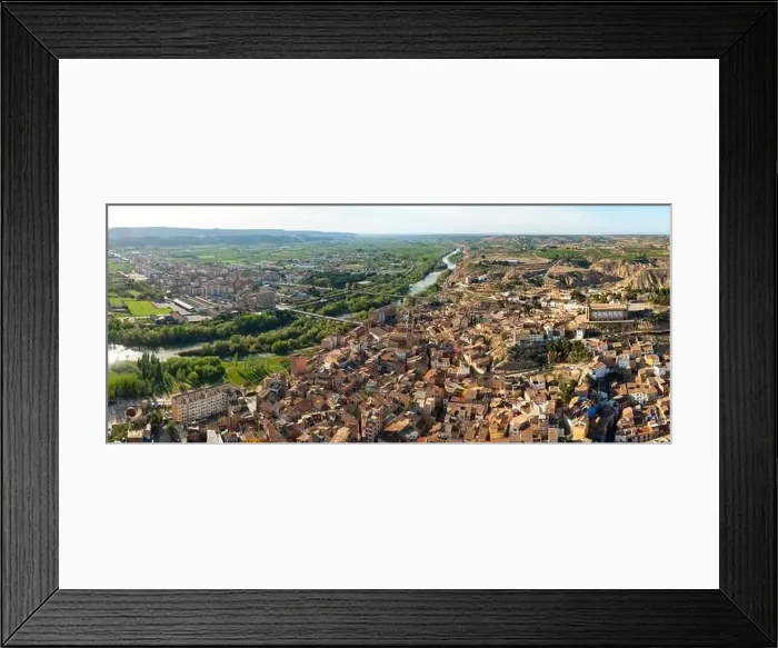 Framed Print : Drone photo of Fraga, Aragon, Spain Framed Print : Drone photo of Fraga, Aragon, Spain