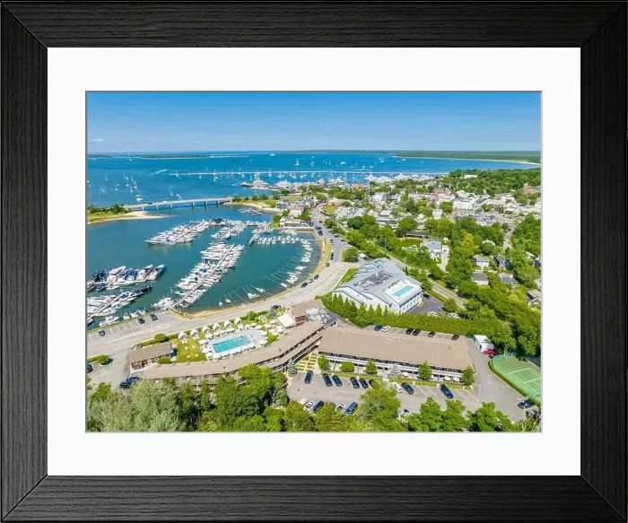 Framed Print : Aerial view of Sag Harbor, NY Framed Print : Aerial view of Sag Harbor, NY