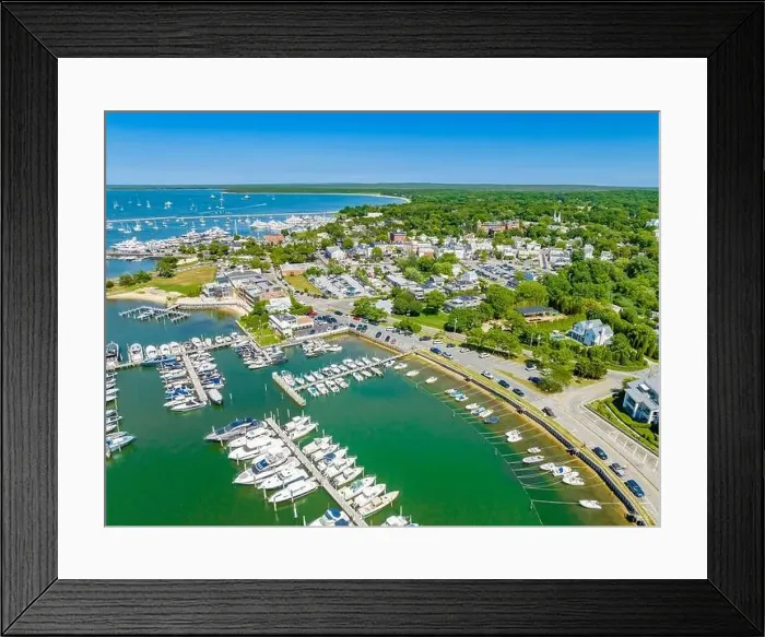Framed Print : Aerial view of Sag Harbor Village Framed Print : Aerial view of Sag Harbor Village