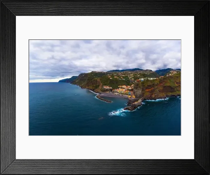 Framed Print : Aerial panorama of Ponta do Sol in Madeira island, Portugal Framed Print : Aerial panorama of Ponta do Sol in Madeira island, Portugal