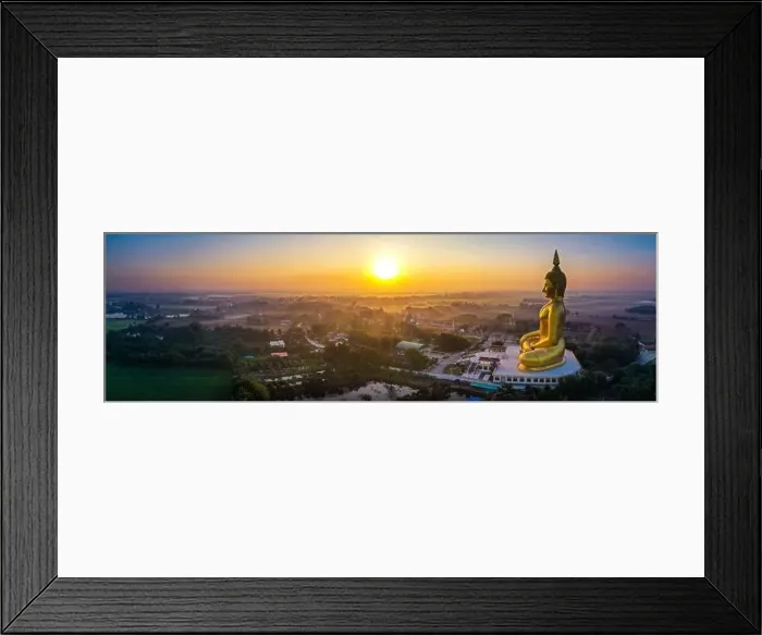 Framed Print : Big Buddha during sunset at Wat Muang in Ang Thong, Thailand Framed Print : Big Buddha during sunset at Wat Muang in Ang Thong, Thailand