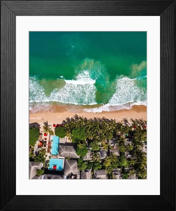 Framed Print : Aerial view of Thong Nai Pan Beach in Koh Phangan, Thailand Framed Print : Aerial view of Thong Nai Pan Beach in Koh Phangan, Thailand