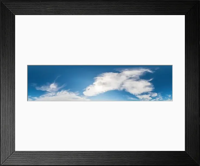 Framed Print : Blue sky panorama with Cirrus clouds Framed Print : Blue sky panorama with Cirrus clouds