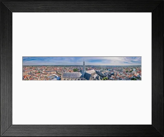 Framed Print : Netherlands, Haarlem - 20-06-2021: view from high above on the city of Haarlem Framed Print : Netherlands, Haarlem - 20-06-2021: view from high above on the city of Haarlem