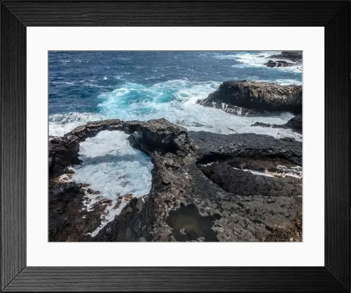 Framed Print : aerial drone flight over the beautiful canary island el hierro in spain in summer Framed Print : aerial drone flight over the beautiful canary island el hierro in spain in summer
