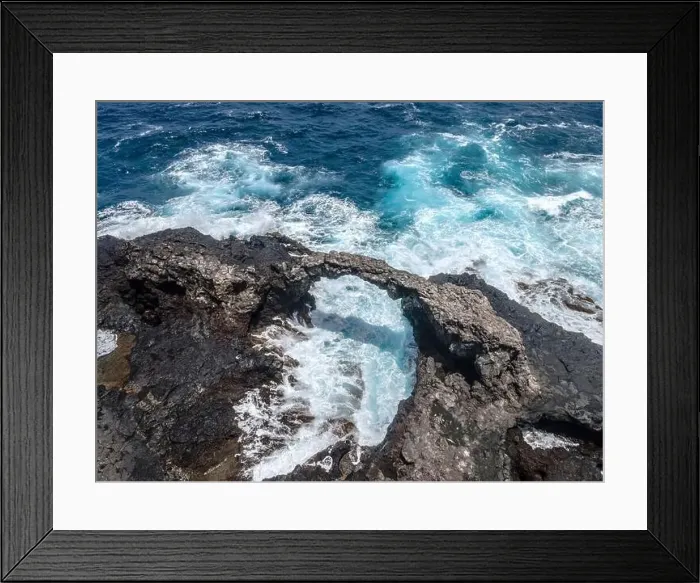 Framed Print : aerial drone flight over the beautiful canary island el hierro in spain in summer Framed Print : aerial drone flight over the beautiful canary island el hierro in spain in summer